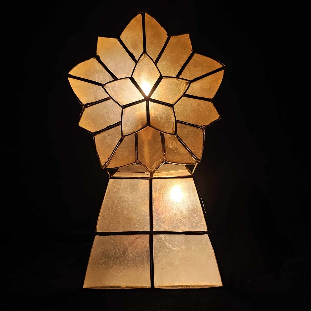 Mini Capiz Parol Starburst Table Lamp 10" - 220v